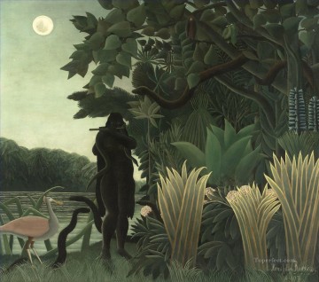  Rousseau Painting - The Snake Charmer La Charmeuse de serpents Henri Rousseau Post Impressionism Naive Primitivism